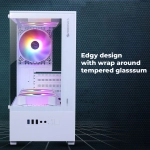 ZEBRONICS CABINET WO SMPS ICEBERG BLK/WH - BR Computer