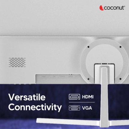 COCONUT 24" LED MONITOR ( BORDERLESS) WHITE - BR Computer