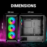 CABINET ANT ESPORTS ICE 410 TG - BR Computer
