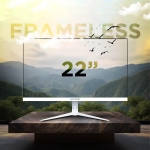 MONITOR I VOOMI FRAMELESS - FLAT- WHITE IV-2222 - BR Computer