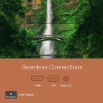 MONITOR FINGERS SATIN -2722 27"+ ADJUSTABLE STAND - BR Computer