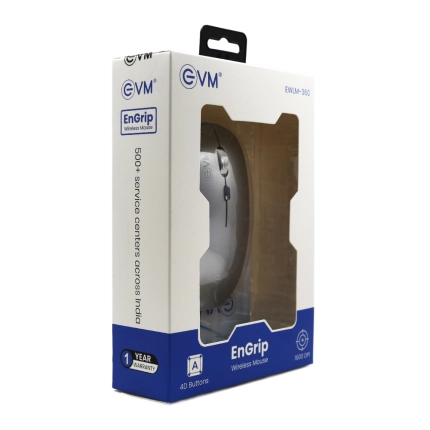 EVM ENGRIP REACHARGABLE BT+WIRELESS MOUSE - BR Computer
