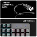 KEYBOARD ZEBRONICS K4001M MECHANICAL USB-NITRO+ BLACK - Image 8