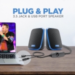 SPEAKER INTEX 2.0 DESKTOP BLUE IT 120 - Image 5