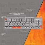 KEYBOARD AND MOUSE FINGERS COMBO WL EXQUISITE (GREY+OR) - Image 5