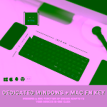 KEYBOARD RAPOO WIRELESS MULTI MODE E9050G DARK GRAY / PINK/WHITE