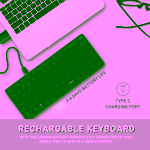 KEYBOARD RAPOO WIRELESS MULTI MODE E9050G DARK GRAY / PINK/WHITE - Image 6