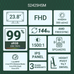 MONITOR DELL 24" IPS LED WITH SPEAKER S2425HSM - Image 6