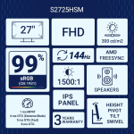 MONITOR DELL S2725HSM 144HZ/SPK/2HDMI - Image 7